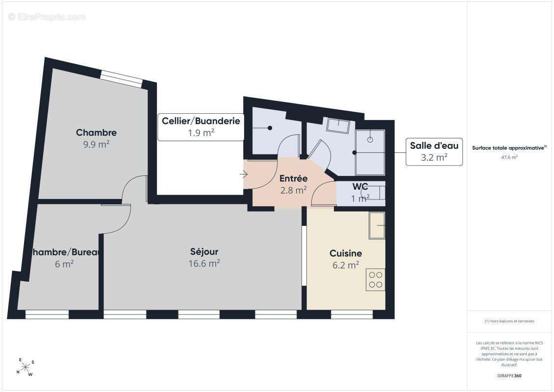 Appartement Bernay 50 m2 - photo 12