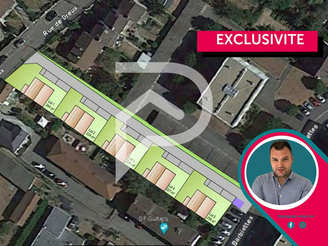 Terrain à MANTES-LA-VILLE