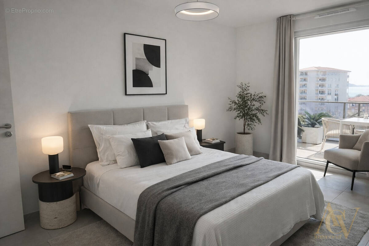Dernier étage vue mer ANTIBES JUAN LES PINS 1 - Appartement à ANTIBES