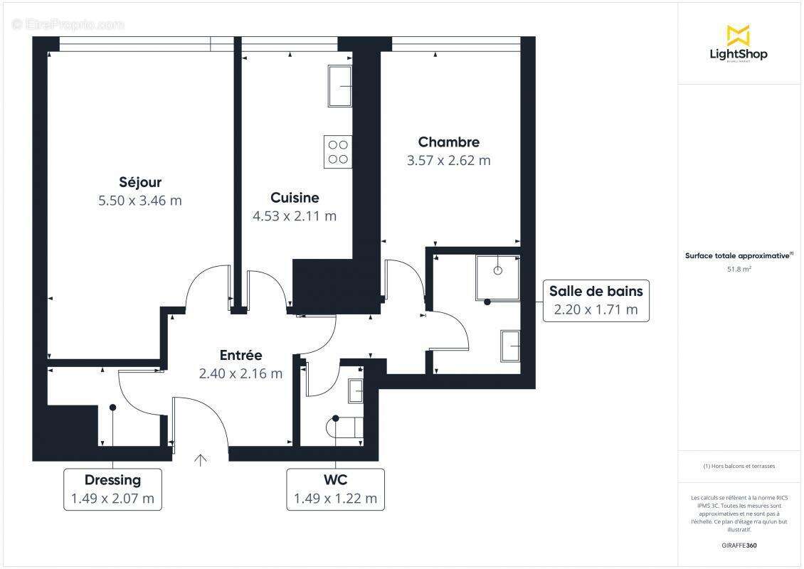 Appartement à PARIS-13E