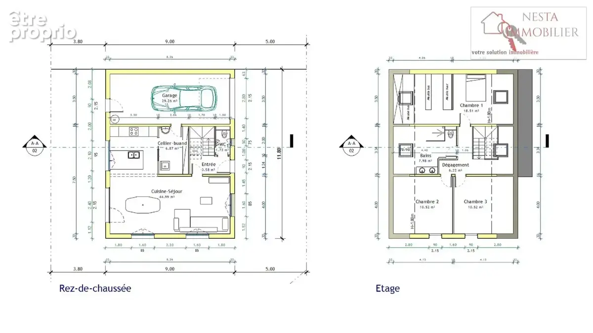 Maison neuve 108 m²  3 chambres  VEFA  Herbitzheim - photo 2