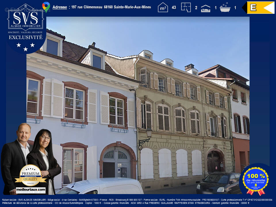 Appartement à SAINTE-MARIE-AUX-MINES