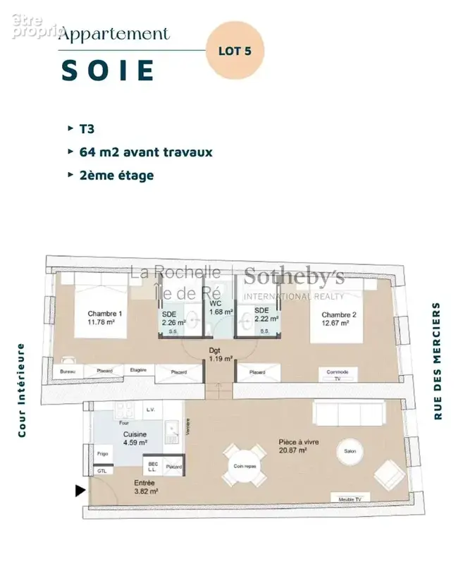 Appartement T3 à personnaliser en centre-ville de La Rochelle - photo 2