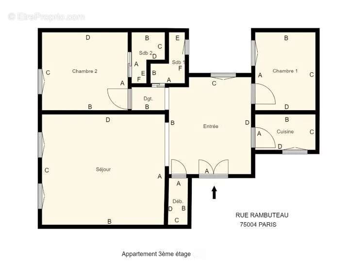 Appartement à PARIS-4E