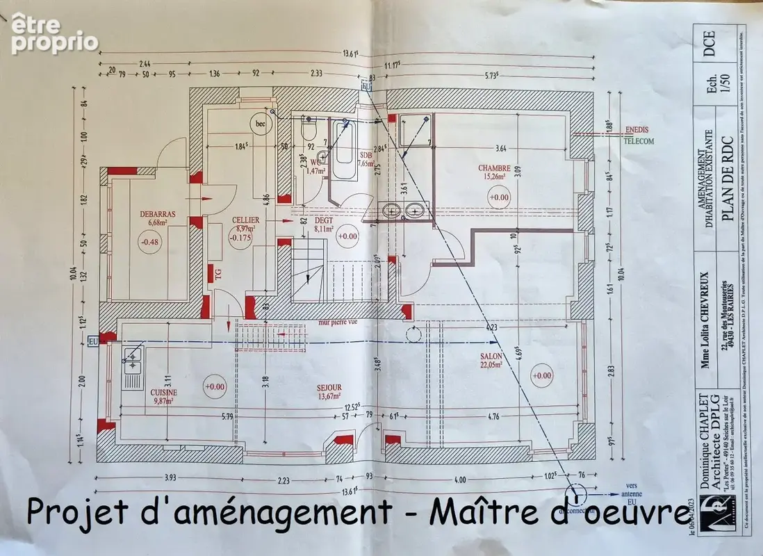 Maison en pierre à rénover - Projet 140 m² - Terrain 6300 m² - photo 5