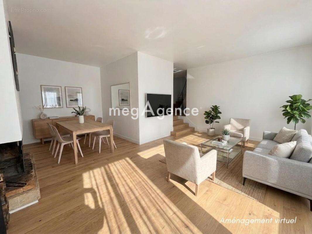 Triplex esprit maison 118 m² avec jardin, cheminée et 3 parkings – Saint-Nom-la-Bretèche - photo 11