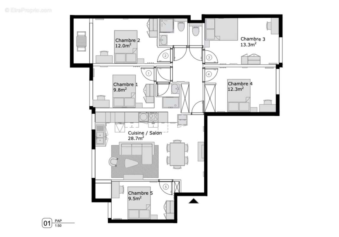 Appartement à CLICHY
