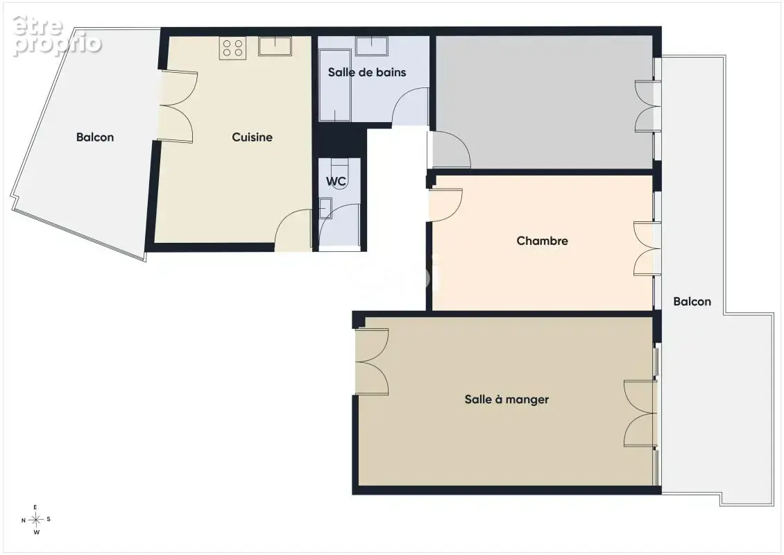 Appartement t3 - 86m2 - stationnement/ cave - centre ville - traversant - dernier étage - photo 15
