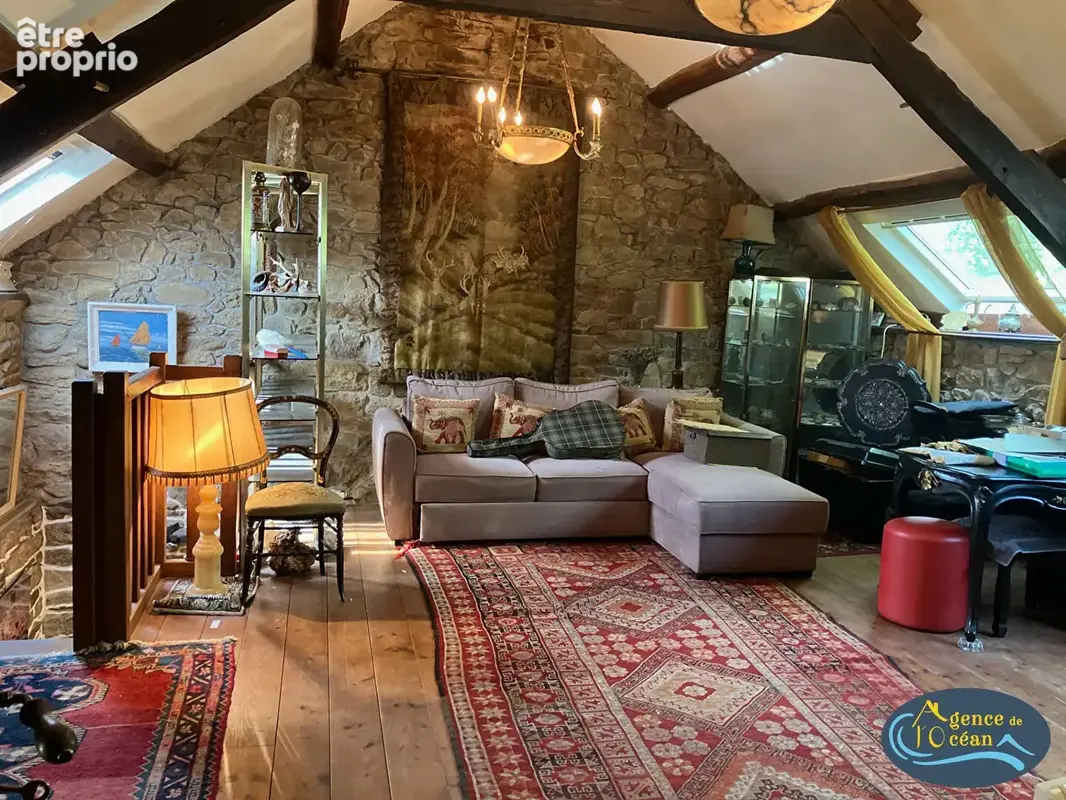 Peaule, ensemble de 2 maisons en pierres 126 m² , 3 chambres, petit jardin, proche golfe du morbihan, axe nantes-vannes - photo 5