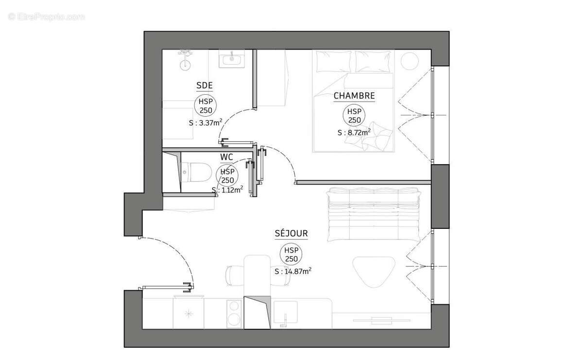Appartement à LEVALLOIS-PERRET