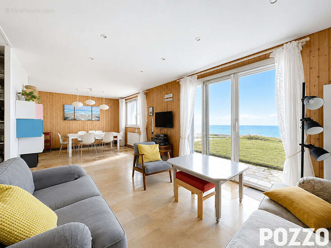 Maison Hauteville Sur Mer 5 pièce(s) 106 m2 - Front de mer. - photo 3