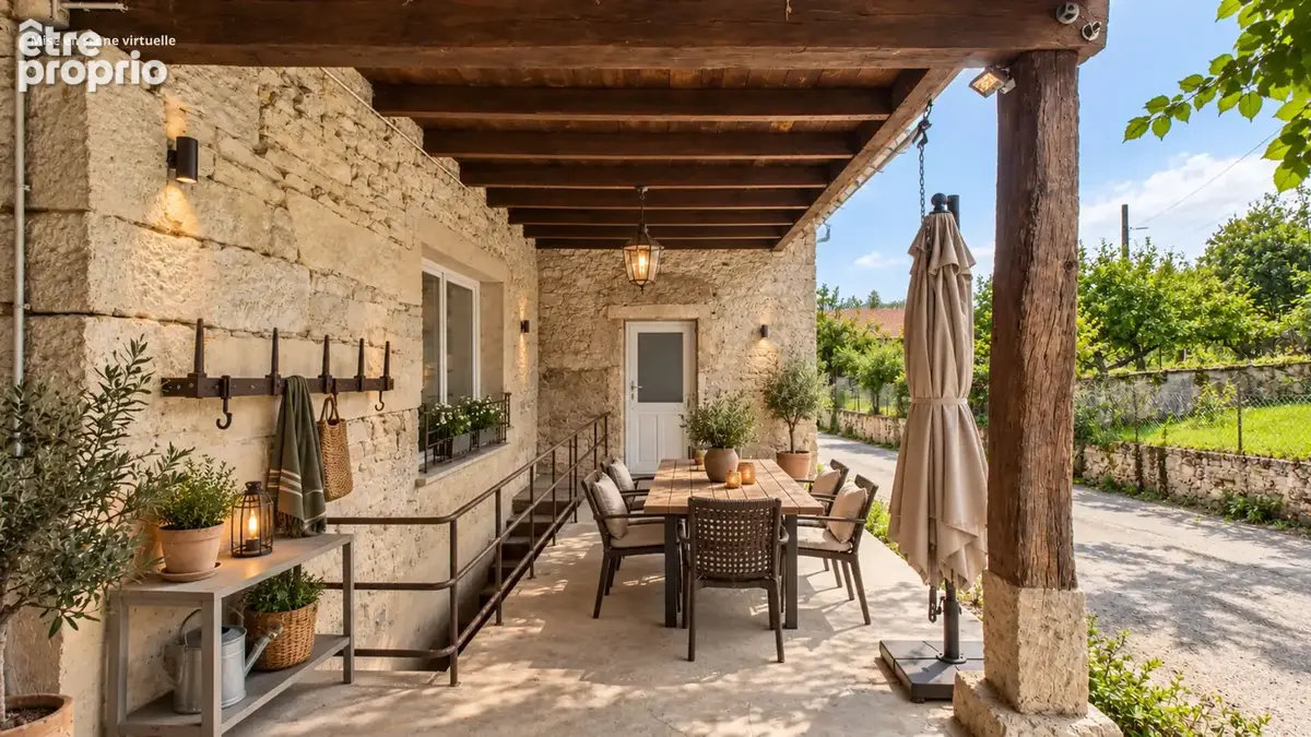 Maison de caractère avec seconde habitation, jardin et granges aménageable - photo 4
