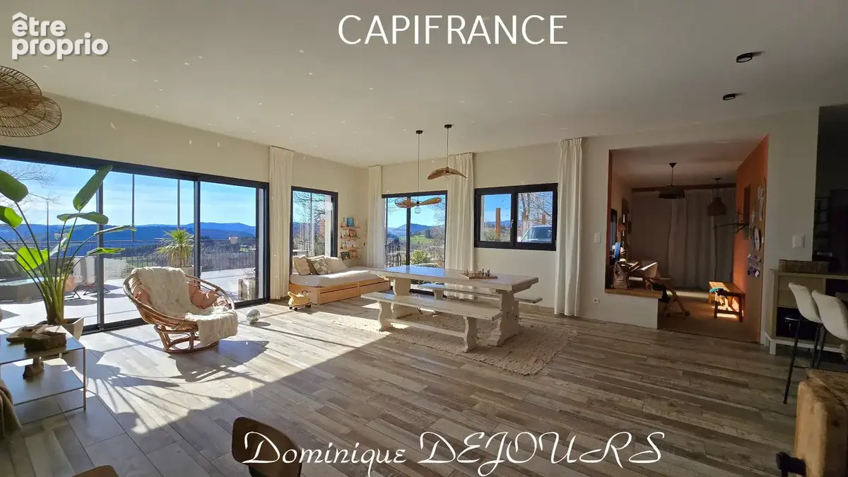 Ardèche - Magnifique Maison d'architecte de 184 m² habitable - Bel espace extérieur - Vue panoramique sur les montagnes ardèchoi - photo 47