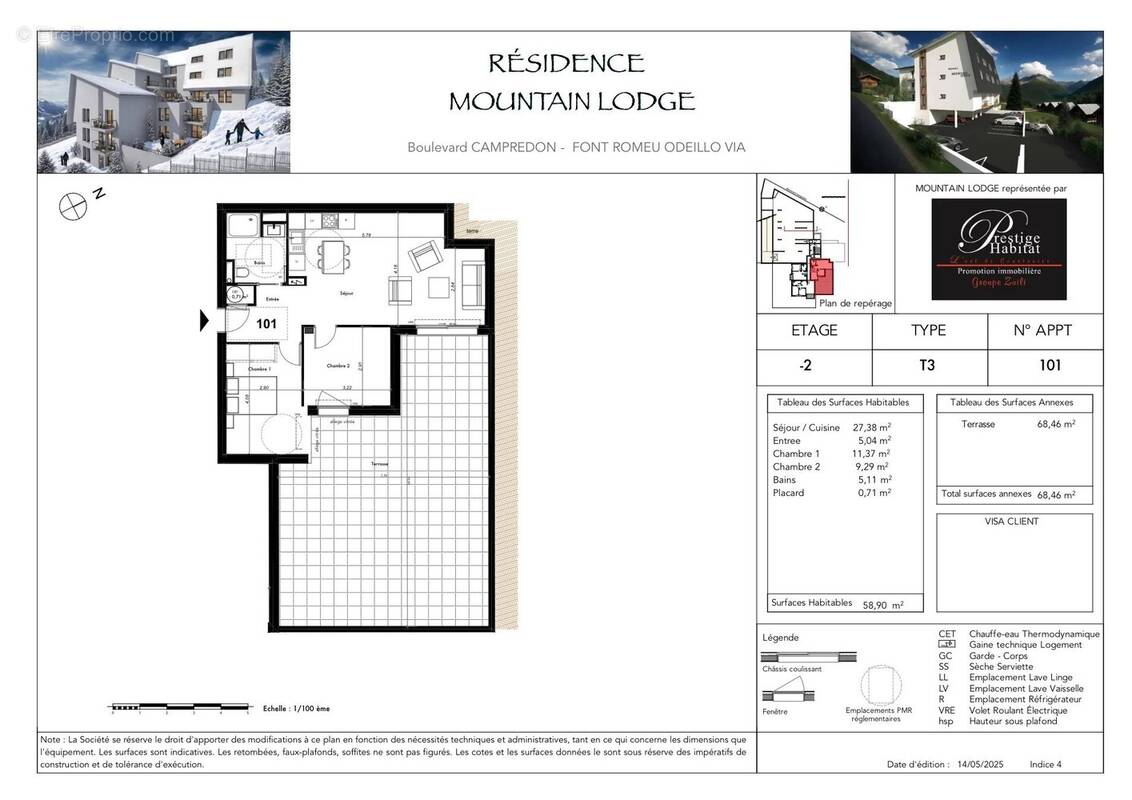 Appartement à FONT-ROMEU-ODEILLO-VIA