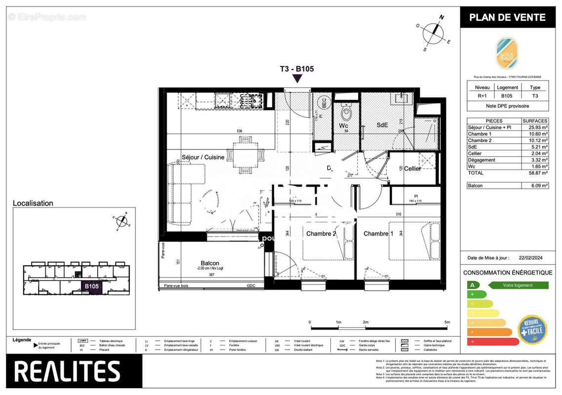 Appartement à FOURAS