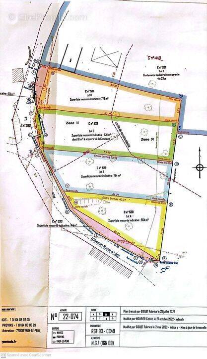 Terrain à COURTACON