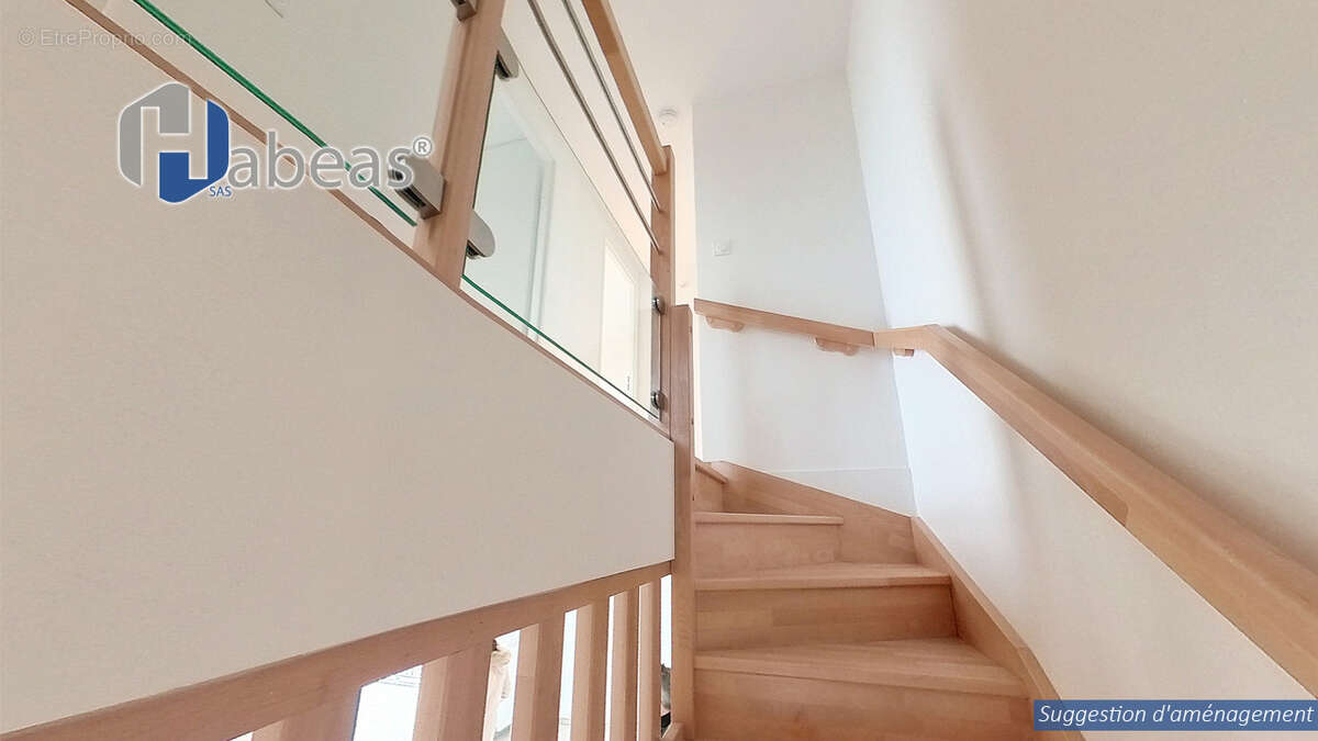 T4 Duplex de 95,42m² avec balcon de 11,87m² - photo 5