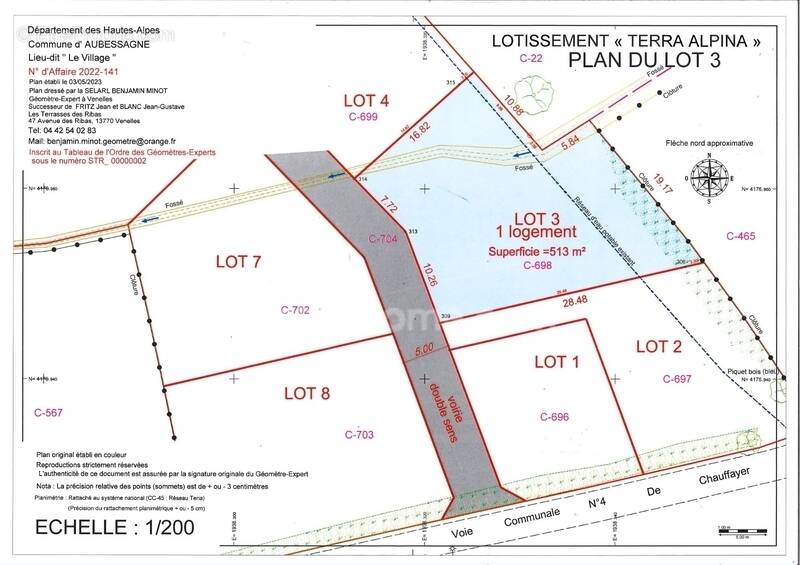 Terrain à CHAUFFAYER