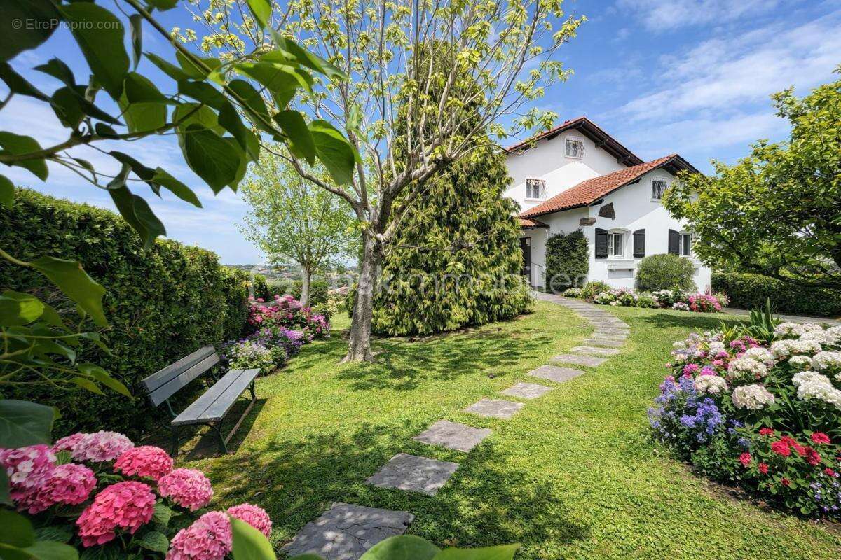 A Saint Jean de Luz, Maison 5 ch + T3 et terrain 1700 m2 divisible - vue océan et montagnes - photo 3