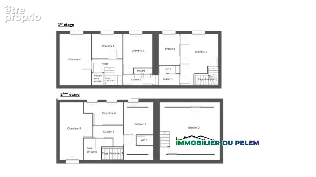 Maison de ville 180 m2   possibilité 2 logements   fort potentiel - St Nicolas du Pélem - Centre Bretagne - photo 6