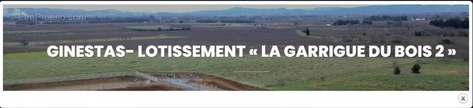 Terrain à GINESTAS