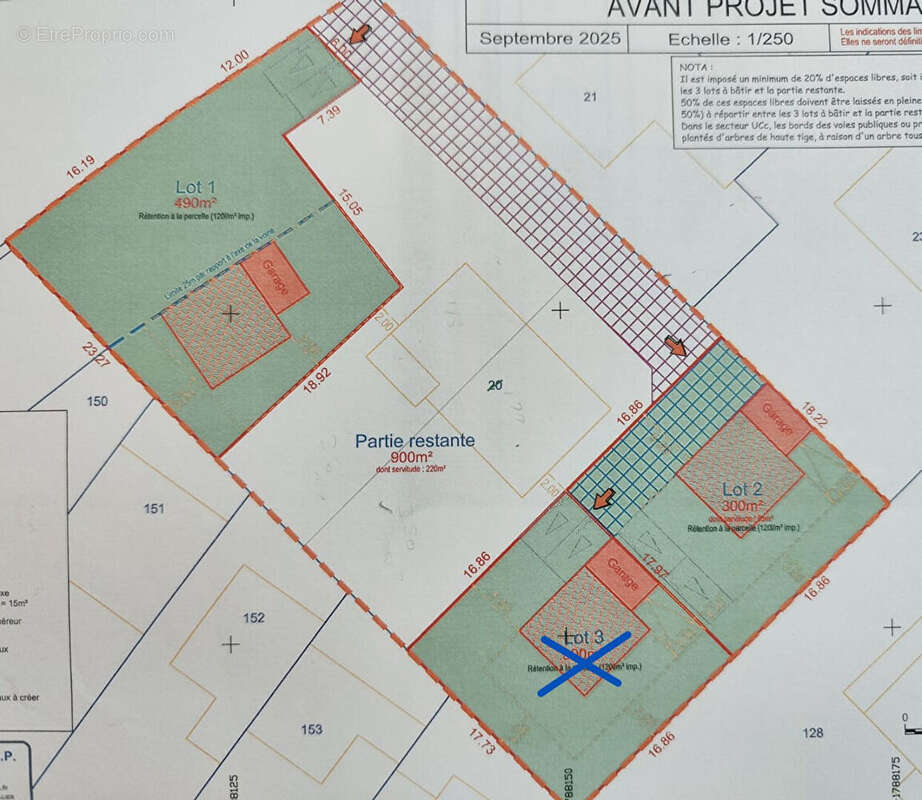 Terrain à VILLEVIEILLE