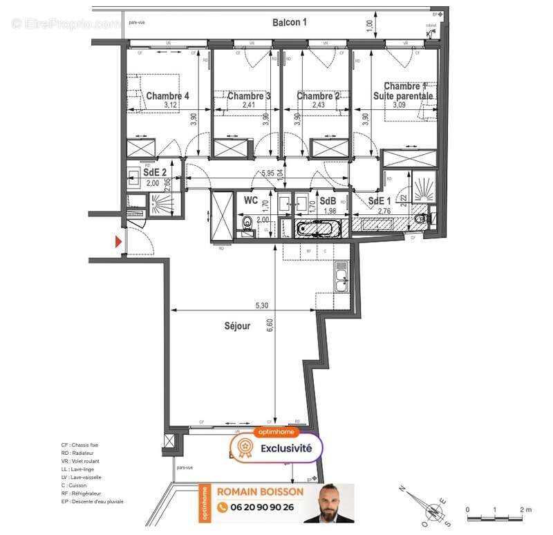 Appartement à PARIS-14E