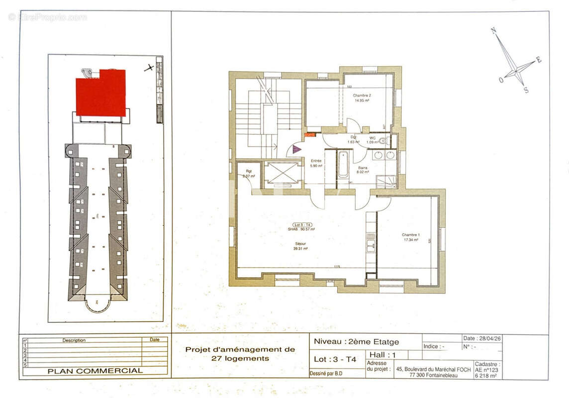 Appartement 91 m² à Fontainebleau  - photo 6