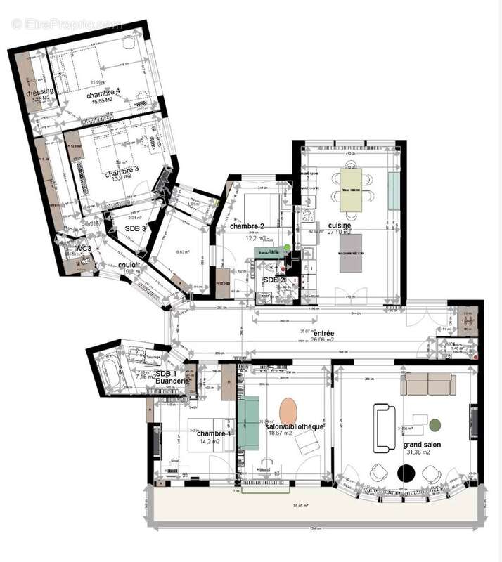 Appartement à PARIS-16E