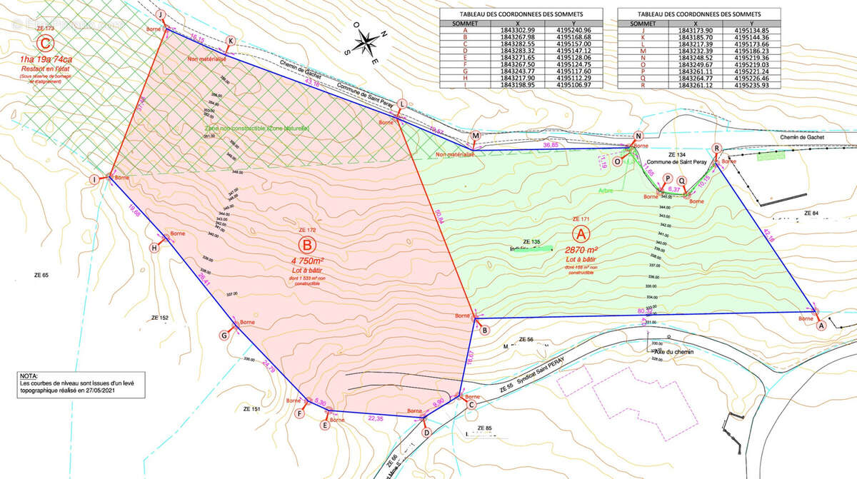 Terrain à SAINT-PERAY