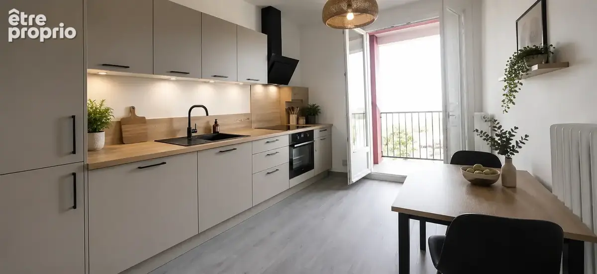 T3 entierement renové au 7ème avec balcon et garage - photo 4
