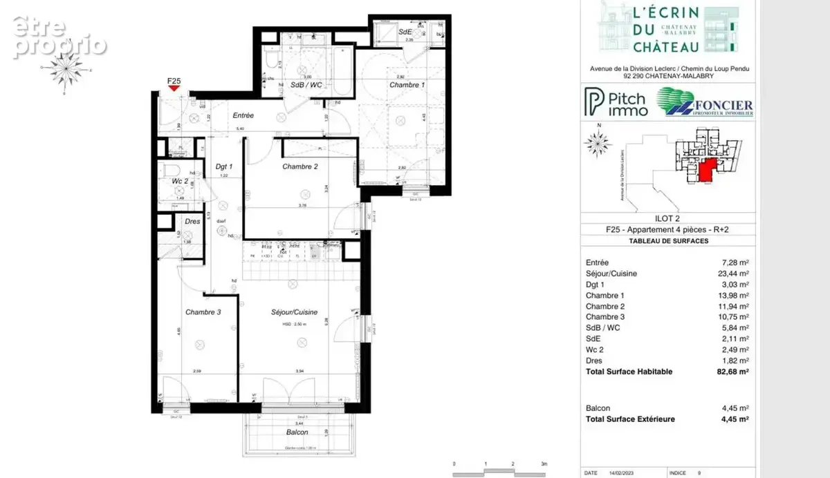 Appartement de 4 pièces avec balcon de 82 m² à Châtenay-Malabry - photo 14