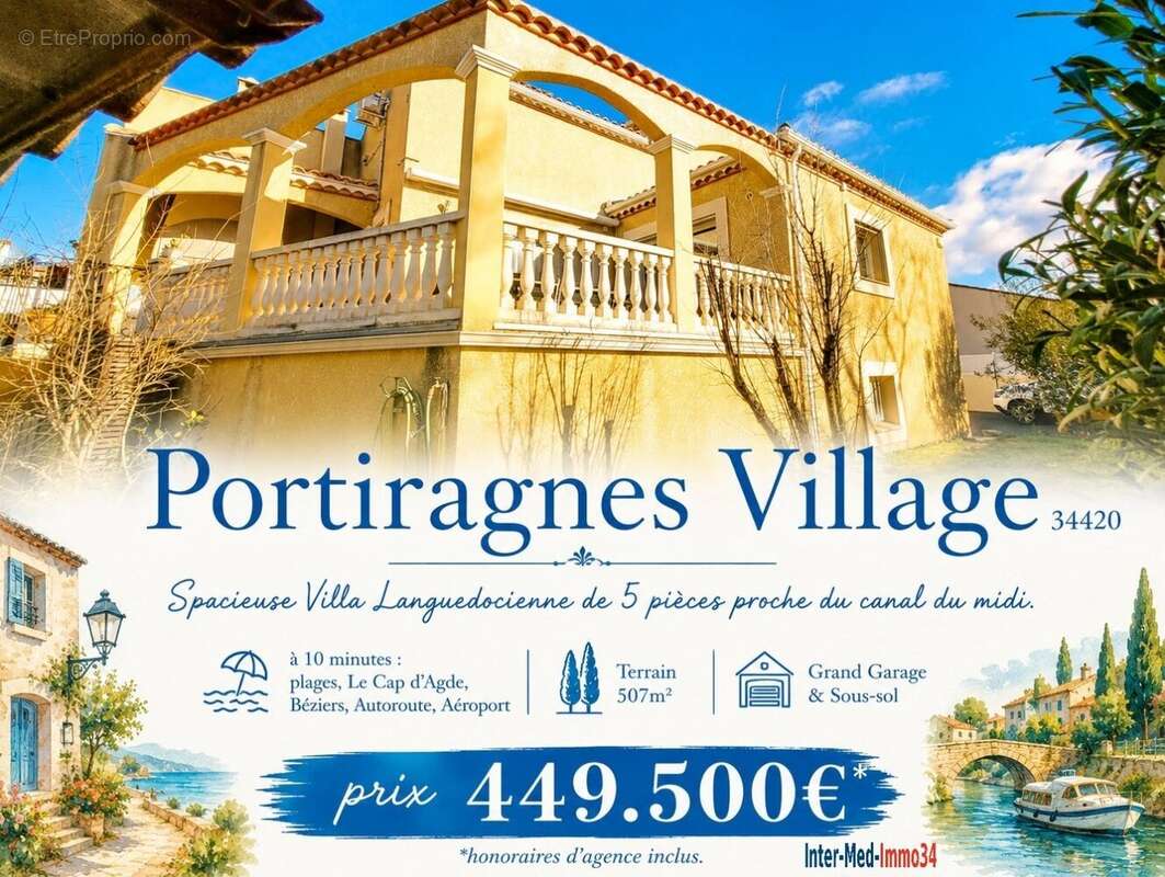 Maison à PORTIRAGNES