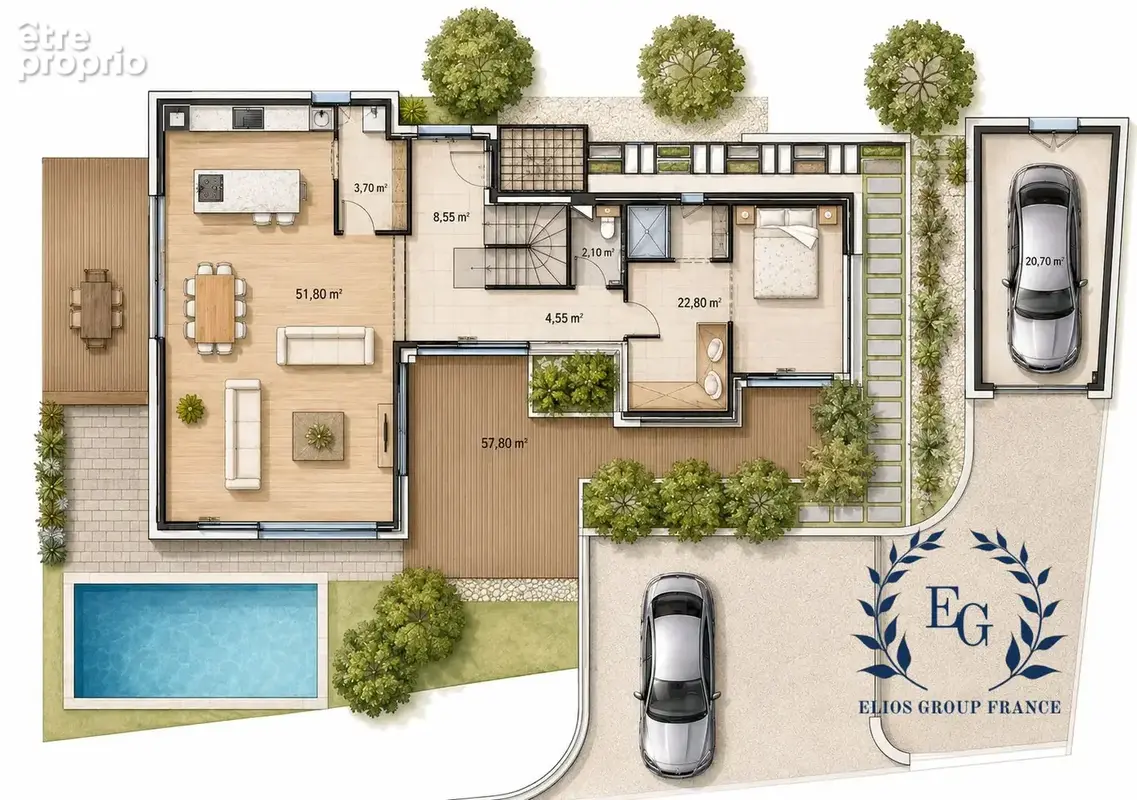Maison 6 pièces 159 m² à vendre à Montferrier-Sur-Lez (34980) - photo 4