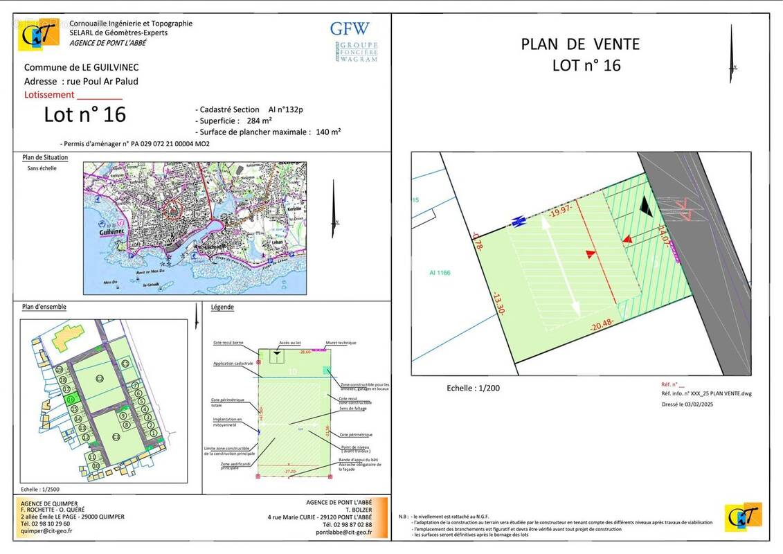Terrain à GUILVINEC