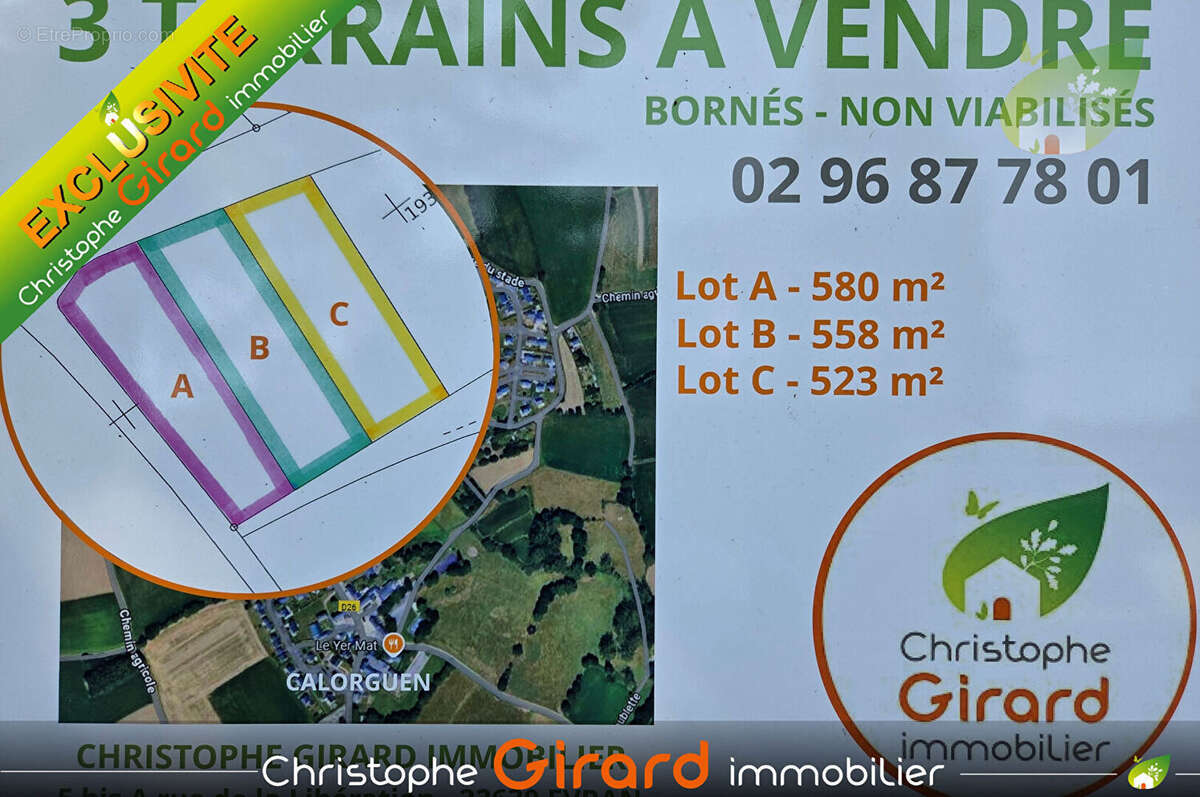 Terrain à CALORGUEN