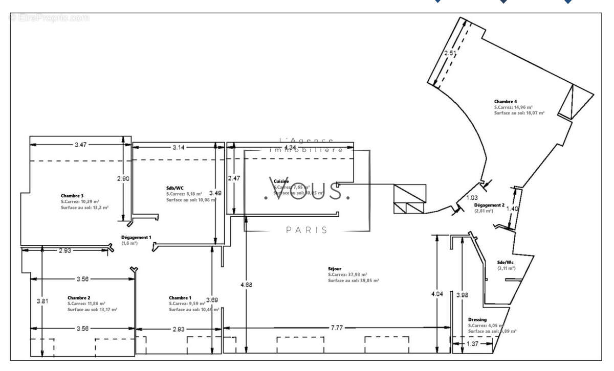 Appartement à PARIS-8E