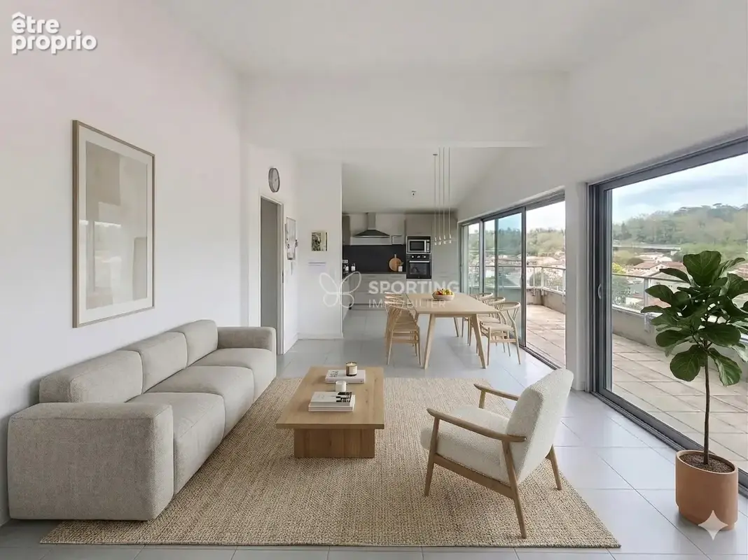 Comme une maison sur le toit : T4 avec terrasse 20 m² à Cenon bas + parking et cave - photo 2