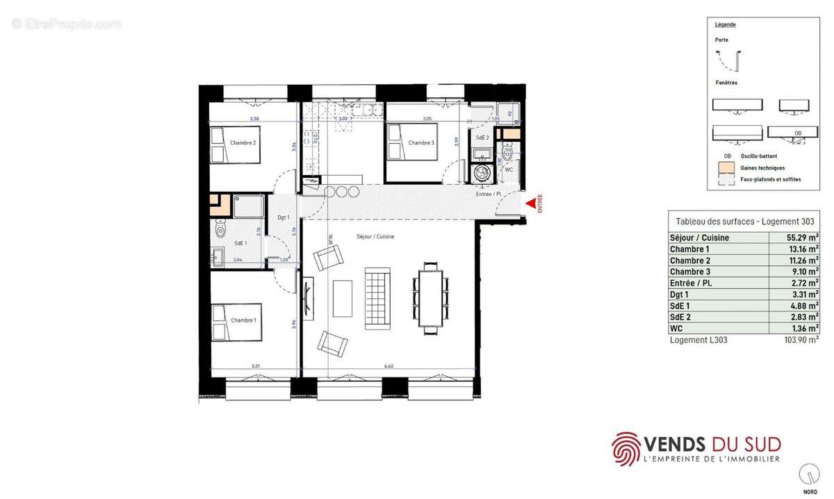 Appartement à BEZIERS