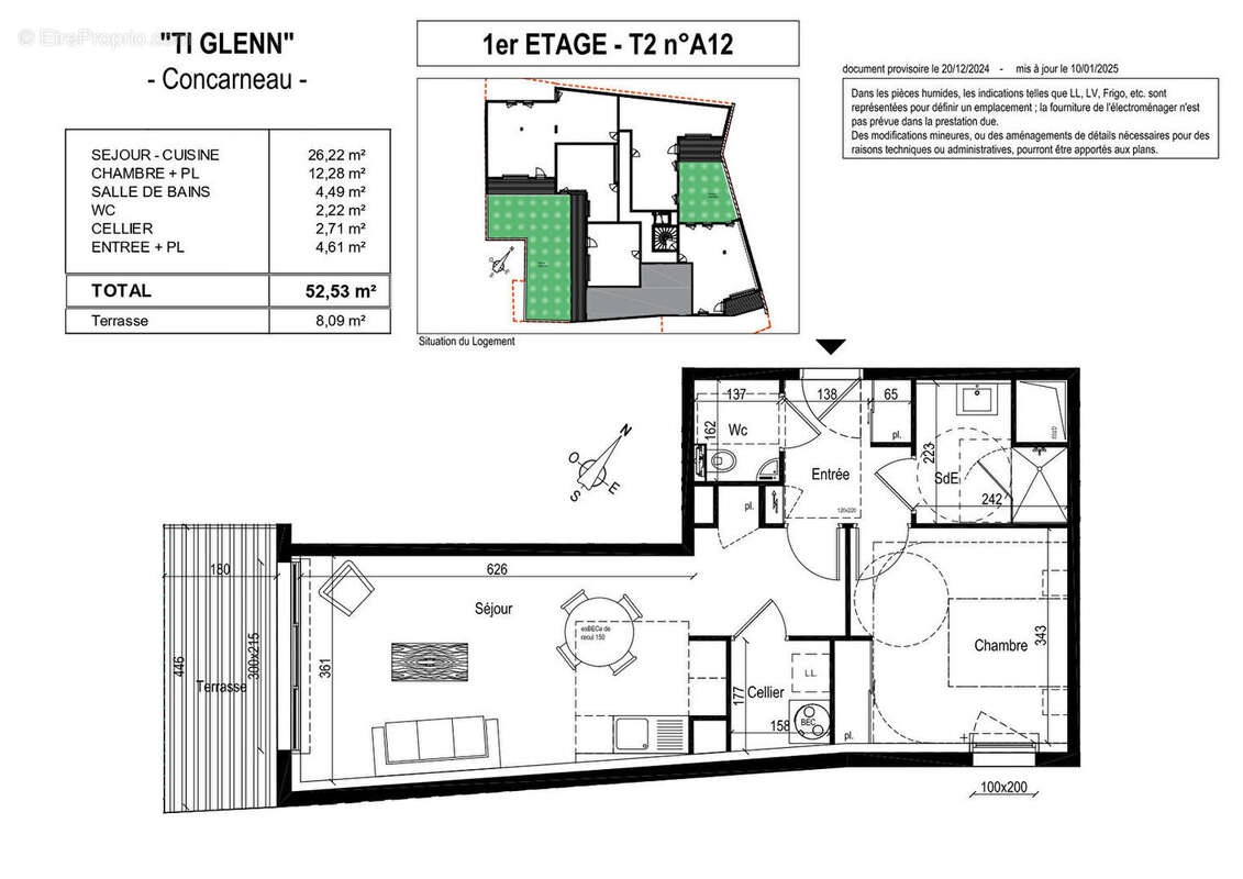 Appartement à CONCARNEAU