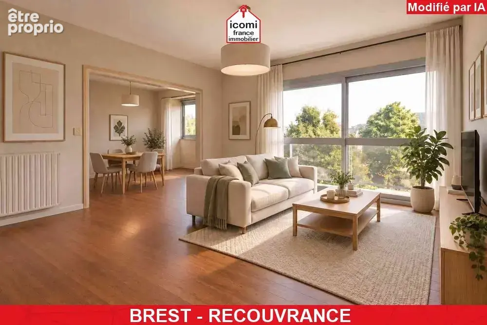 Finistere - brest (29200) - a vendre -appartement de 81 m² - 2 chambres -  lumineux - balcon -  vue degagee - cave - parking – r - photo 1