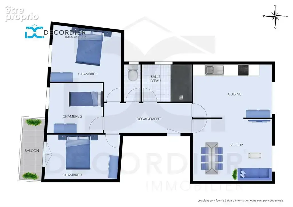 Evian centre t4 renove - photo 2
