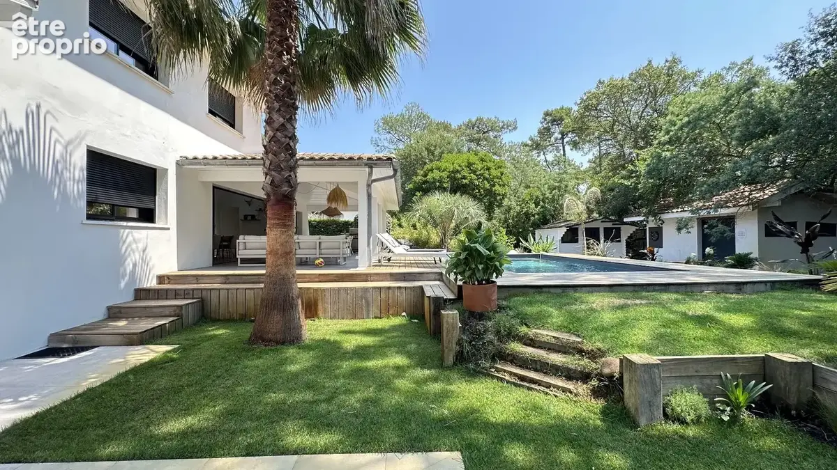 Hossegor  seignosse plage des estagnots  villa d'architecte contemporaine avec piscine - photo 25