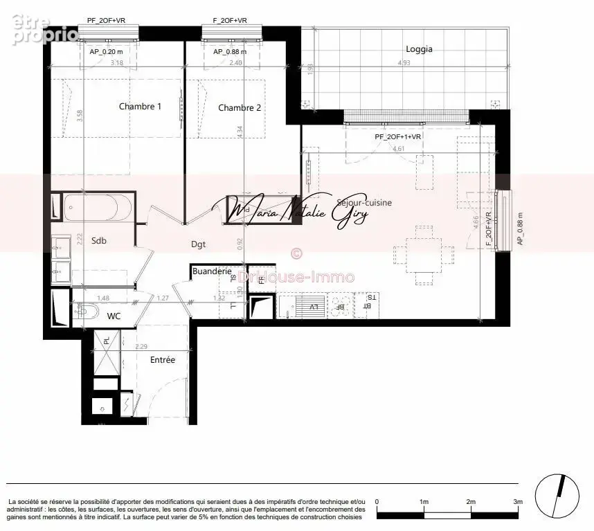 Appartement 3 pièces 63 m² à vendre à Villenave-D'ornon (33140) - photo 8