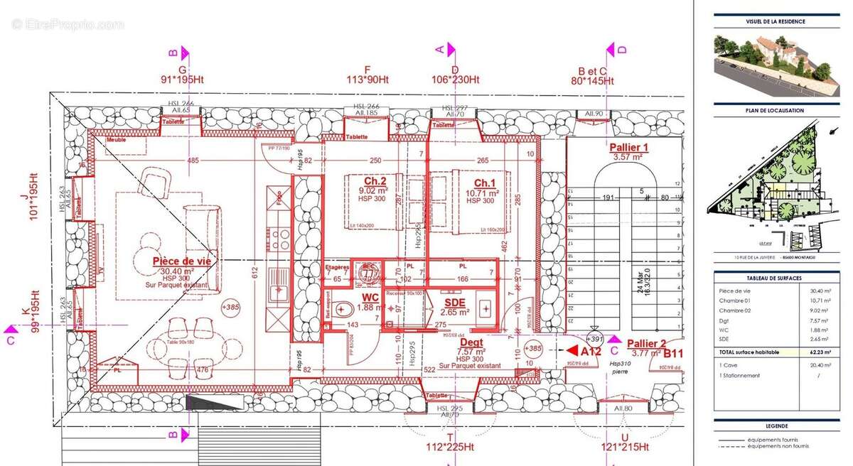 Appartement à MONTAIGU