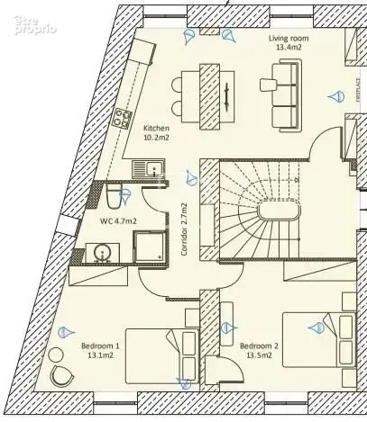 Appartement de 57,6m2 à vendre - photo 7
