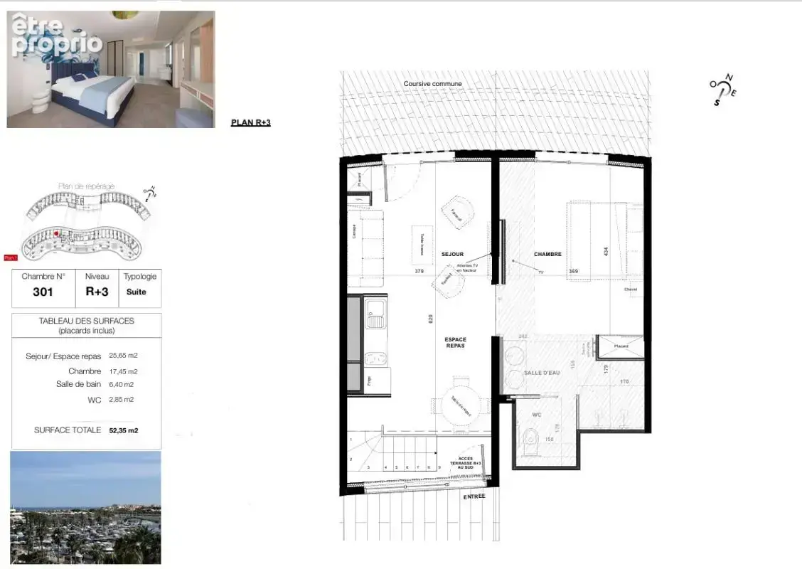 CAP D'AGDE. Village Naturiste. Duplex T2 en Rooftop avec Piscine, Jacuzzis et Garage Privatif - photo 3