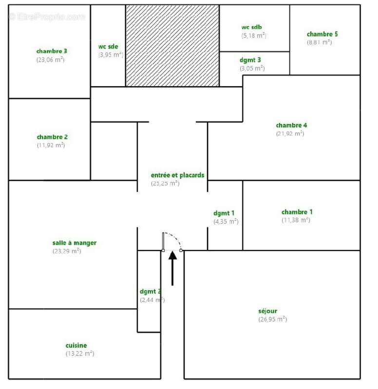 Appartement haussmannien 184.77 m² – 7 pièces – Intégralité du palier – Marseille 8ᵉ - PERIER - photo 20