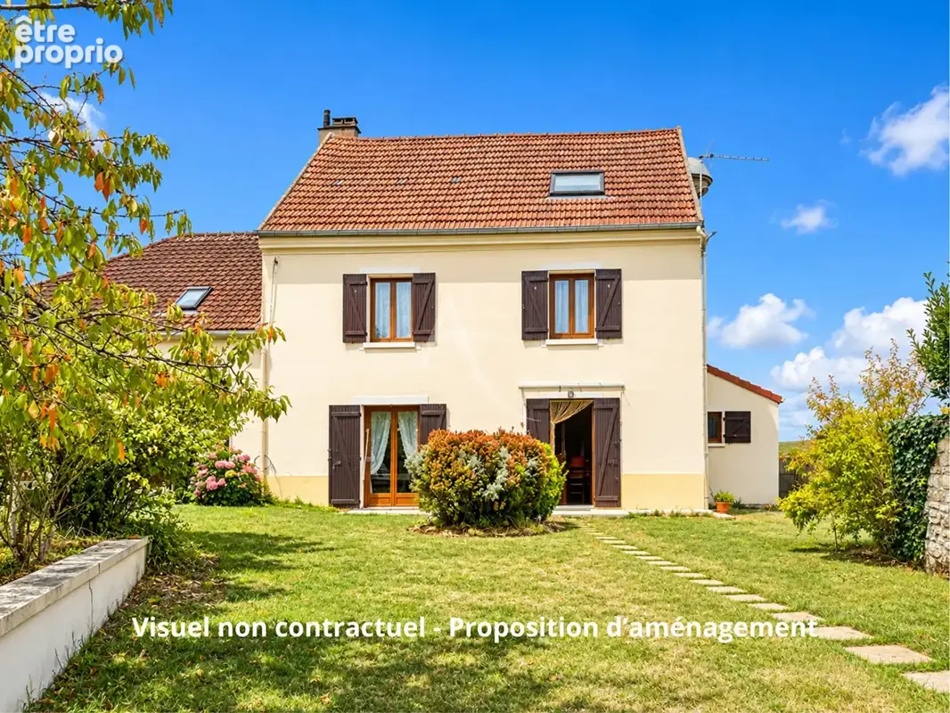 Maison ancienne de 122 m² avec 4 chambres et potentiel d'aménagement à Gaillon sur Montcient - photo 1