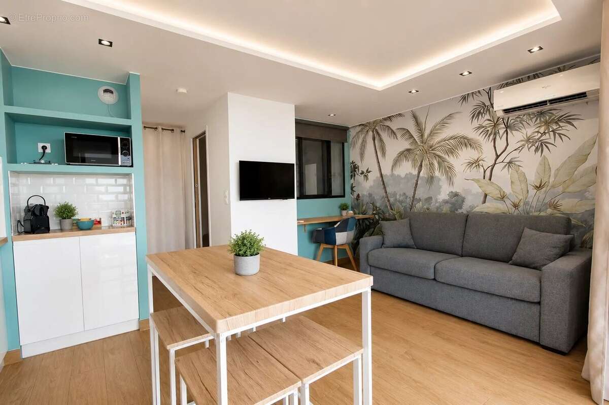 Cap d'ail "costa plana" - 2p 28m²  vue mer  terrasse 12m²  parking  piscine - photo 1